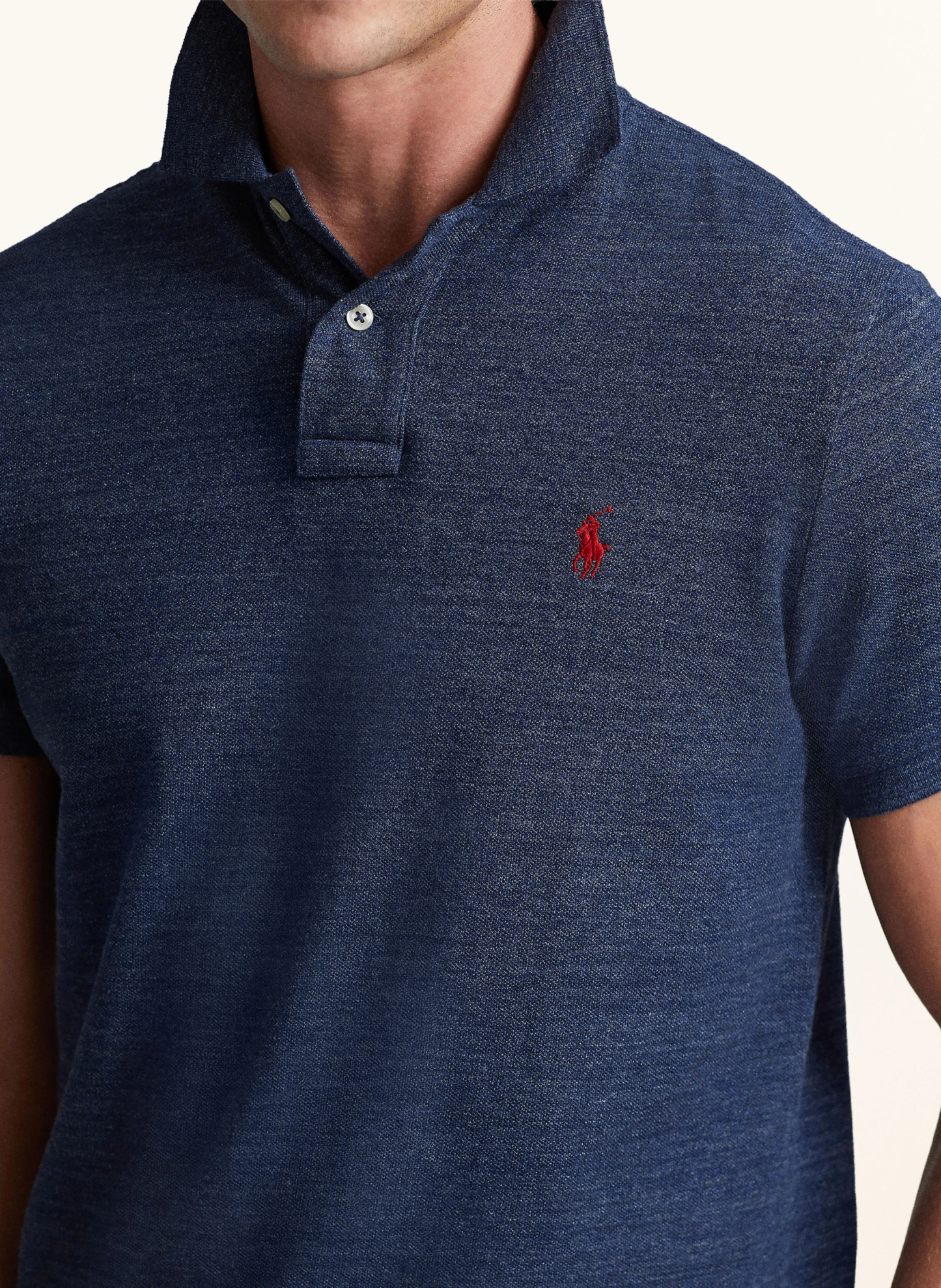 POLO RALPH LAUREN Piqué-Poloshirt Slim Fit – BLAU