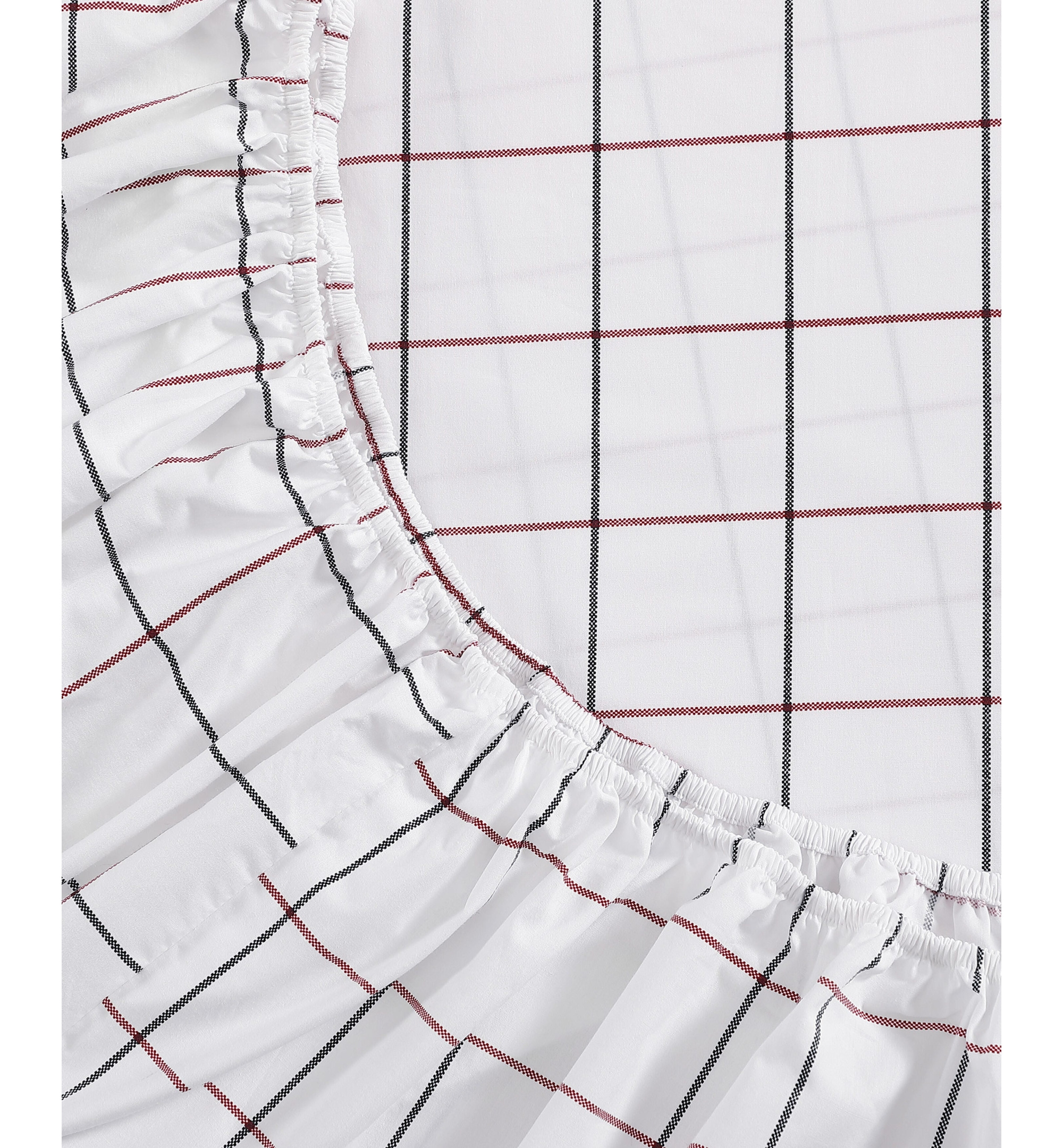 Tommy Hilfiger Printed 200-Thread Count Cotton Percale Sheet Set - Glasgow Windowpane