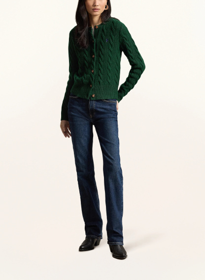 POLO RALPH LAUREN Strickjacke – DUNKELGRÜN