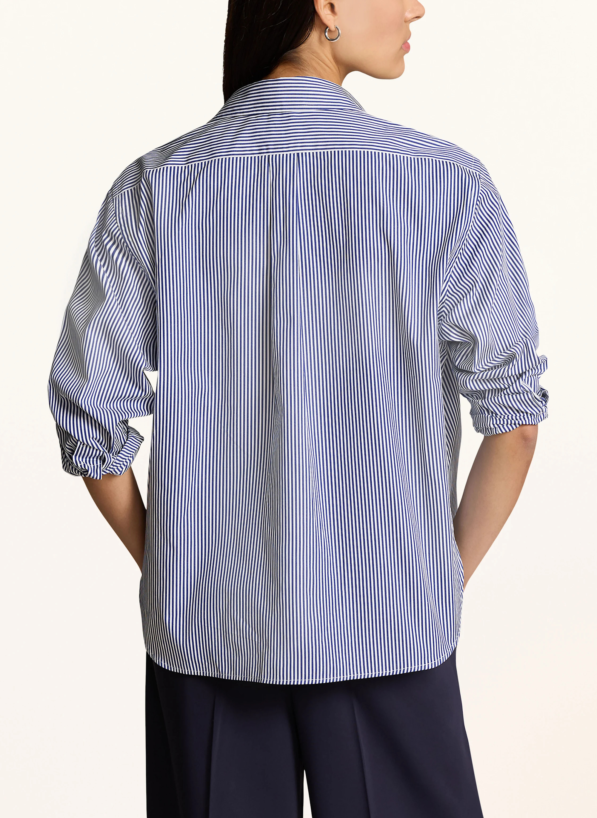 POLO RALPH LAUREN Hemdbluse – WEISS / DUNKELBLAU