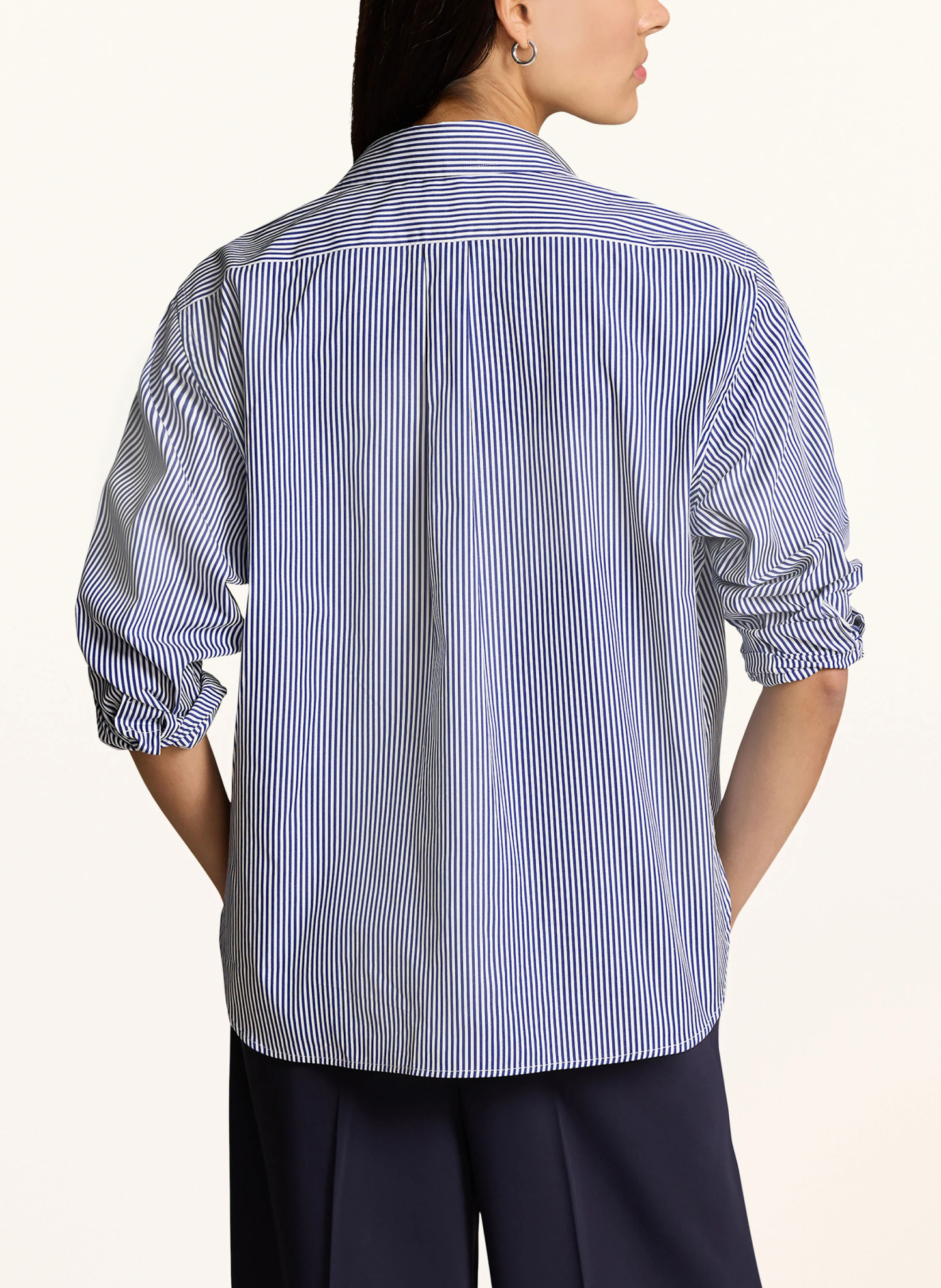 POLO RALPH LAUREN Hemdbluse – WEISS / DUNKELBLAU