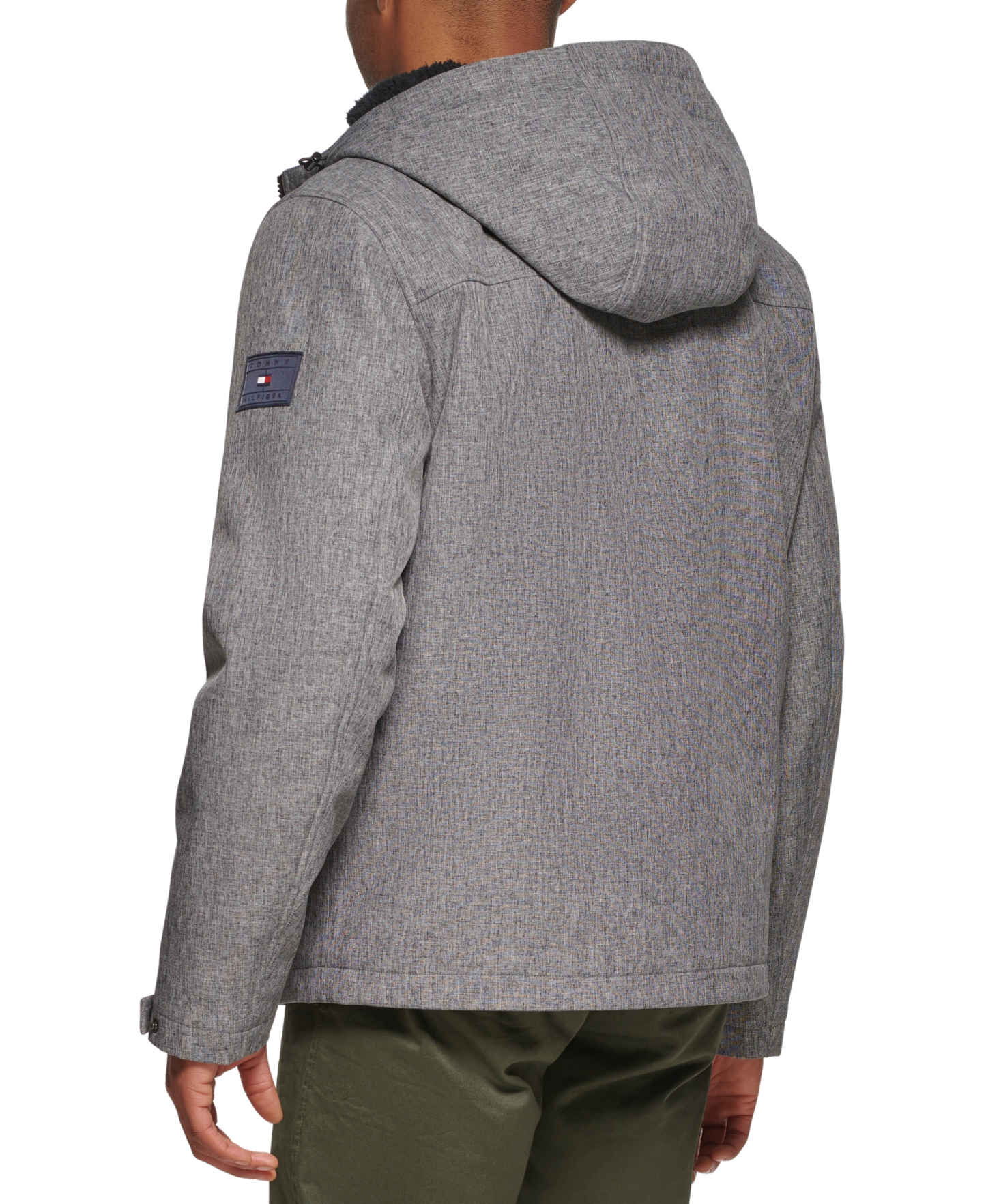 Tommy Hilfiger Men's Softshell Hooded Jacket - Heather Gray