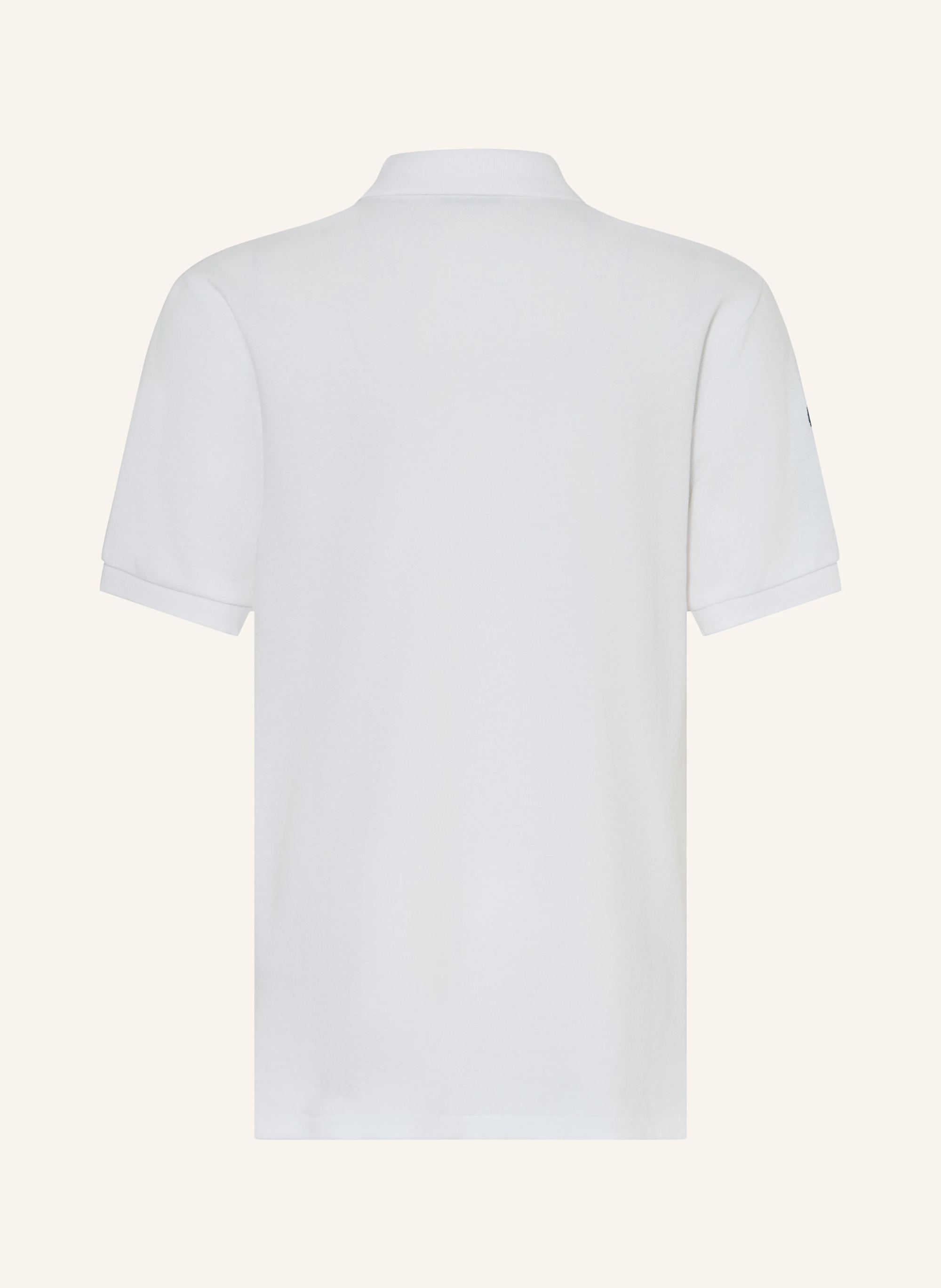 POLO RALPH LAUREN Piqué-Poloshirt – WEISS / DUNKELBLAU