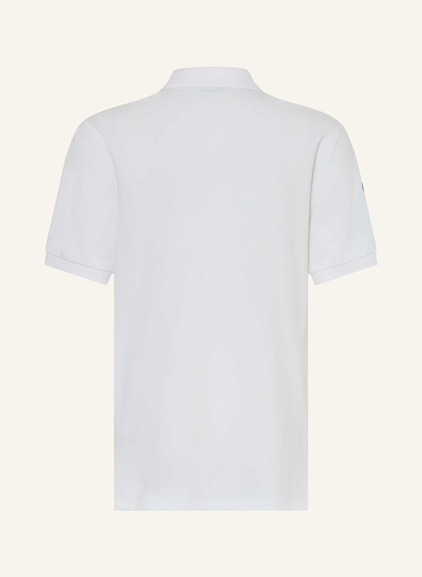 POLO RALPH LAUREN Piqué-Poloshirt – WEISS / DUNKELBLAU