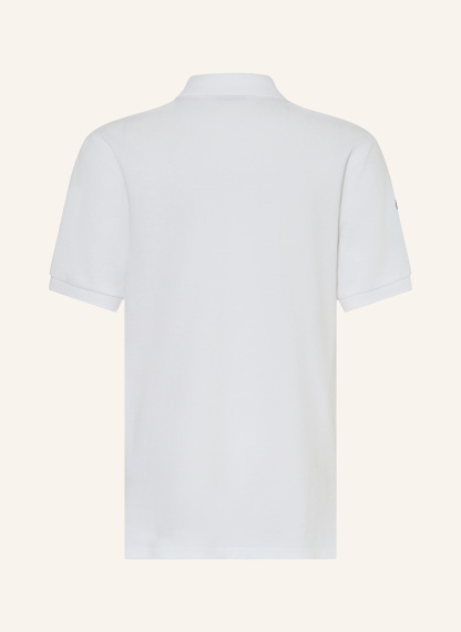 POLO RALPH LAUREN Piqué-Poloshirt – WEISS / DUNKELBLAU
