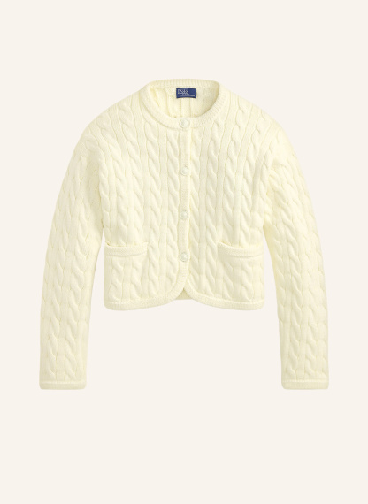 POLO RALPH LAUREN Strickjacke – CREME