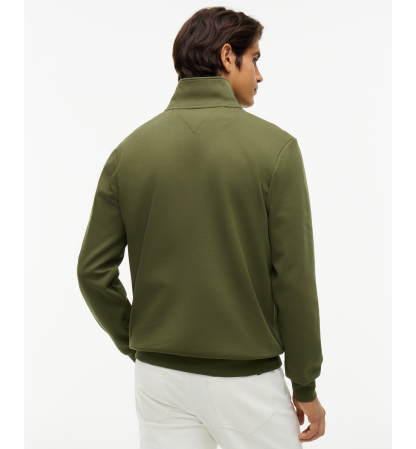 Tommy Hilfiger Men's Essential Intechno Knit Regular-Fit Quarter-Zip Sweatshirt - Hunstman Green