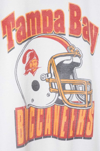 Junk Food NFL Throwback Helmet Flea Market Tee - Tampa Bay Buccaneers