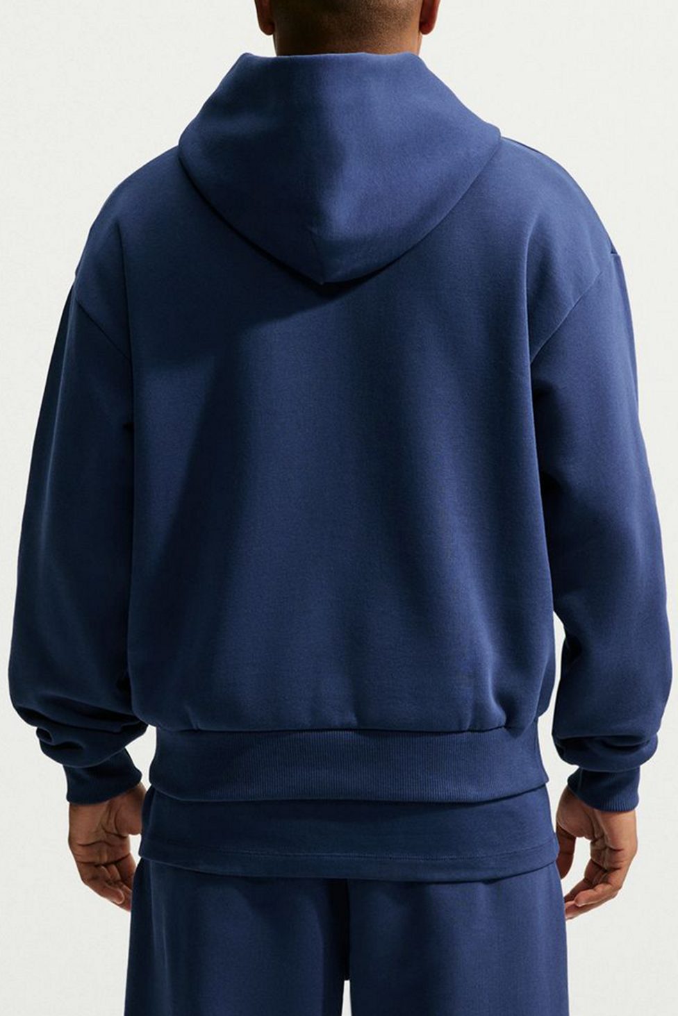 Nike Solo Fleece Hoodie Sweatshirt - Midnight Navy/Sail