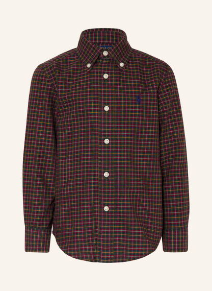 POLO RALPH LAUREN Hemd – DUNKELGRÜN / DUNKELROT / DUNKELGELB