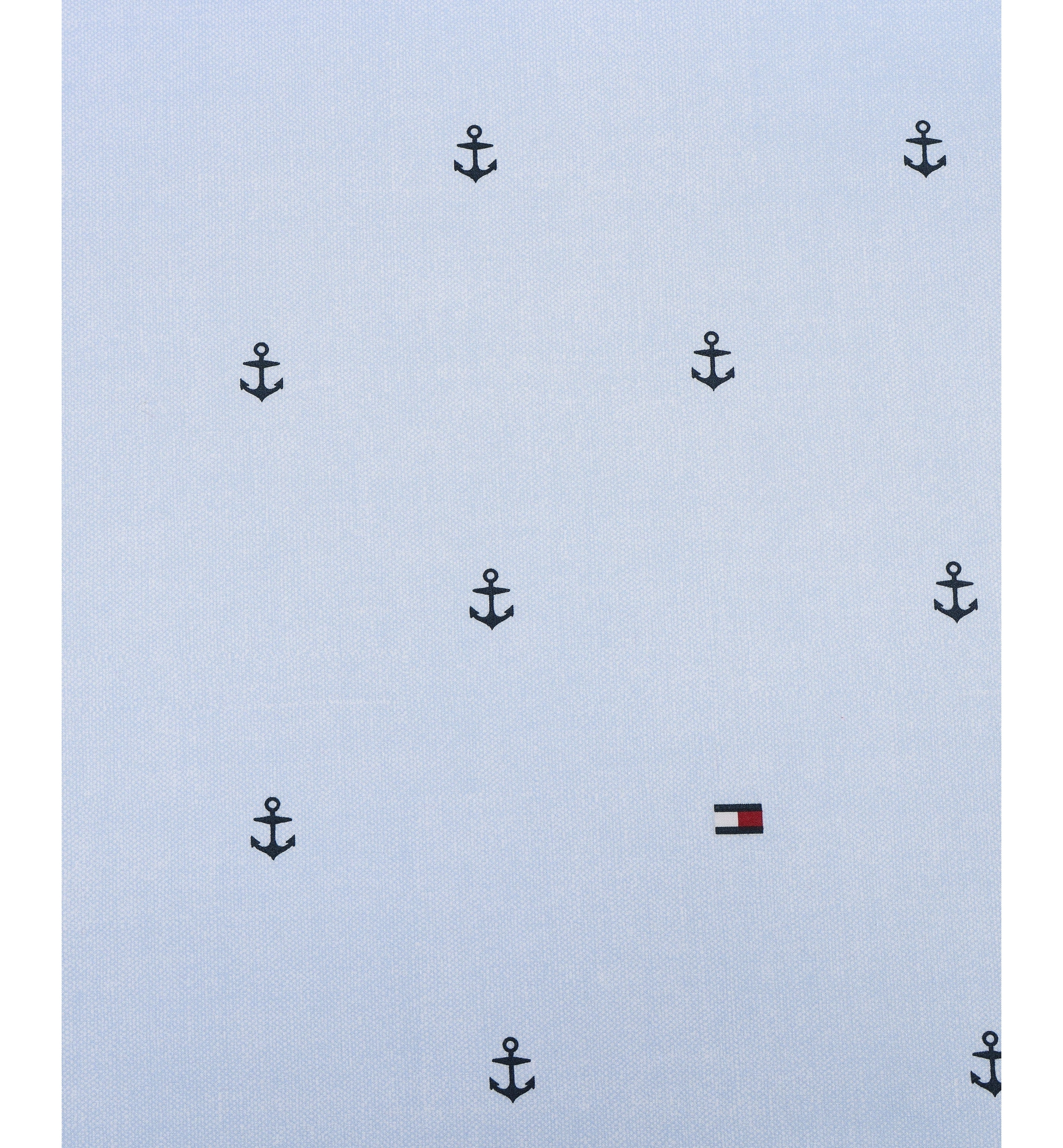 Tommy Hilfiger Printed 200-Thread Count Cotton Percale Sheet Set - Anchor, Flag Pale Blue