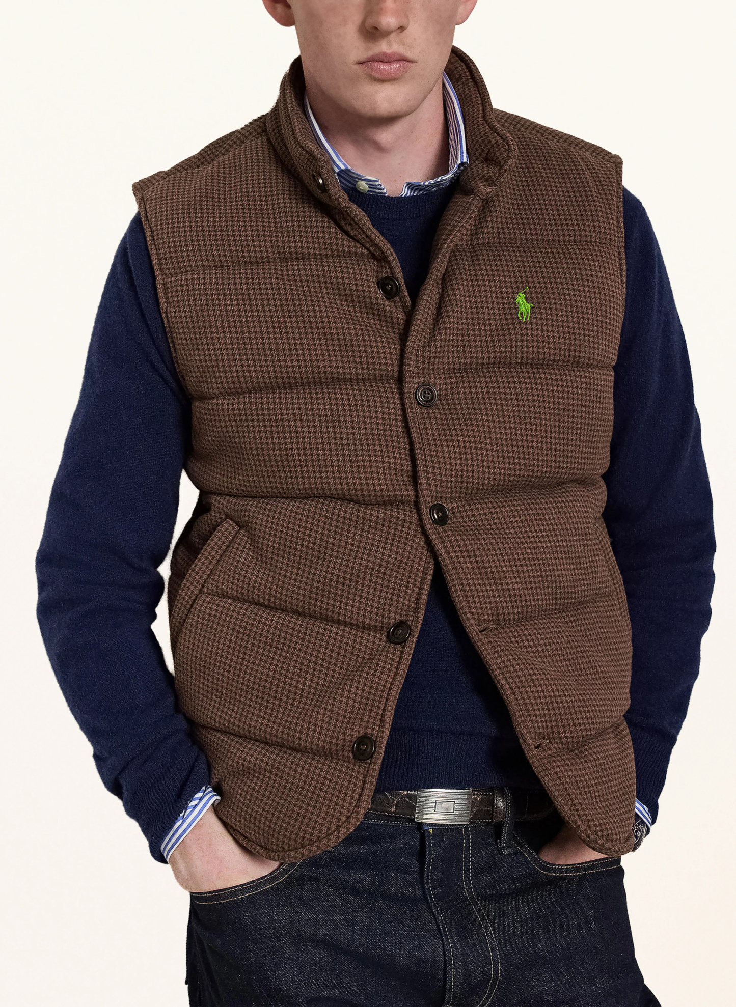 POLO RALPH LAUREN Steppweste – BRAUN / DUNKELBRAUN