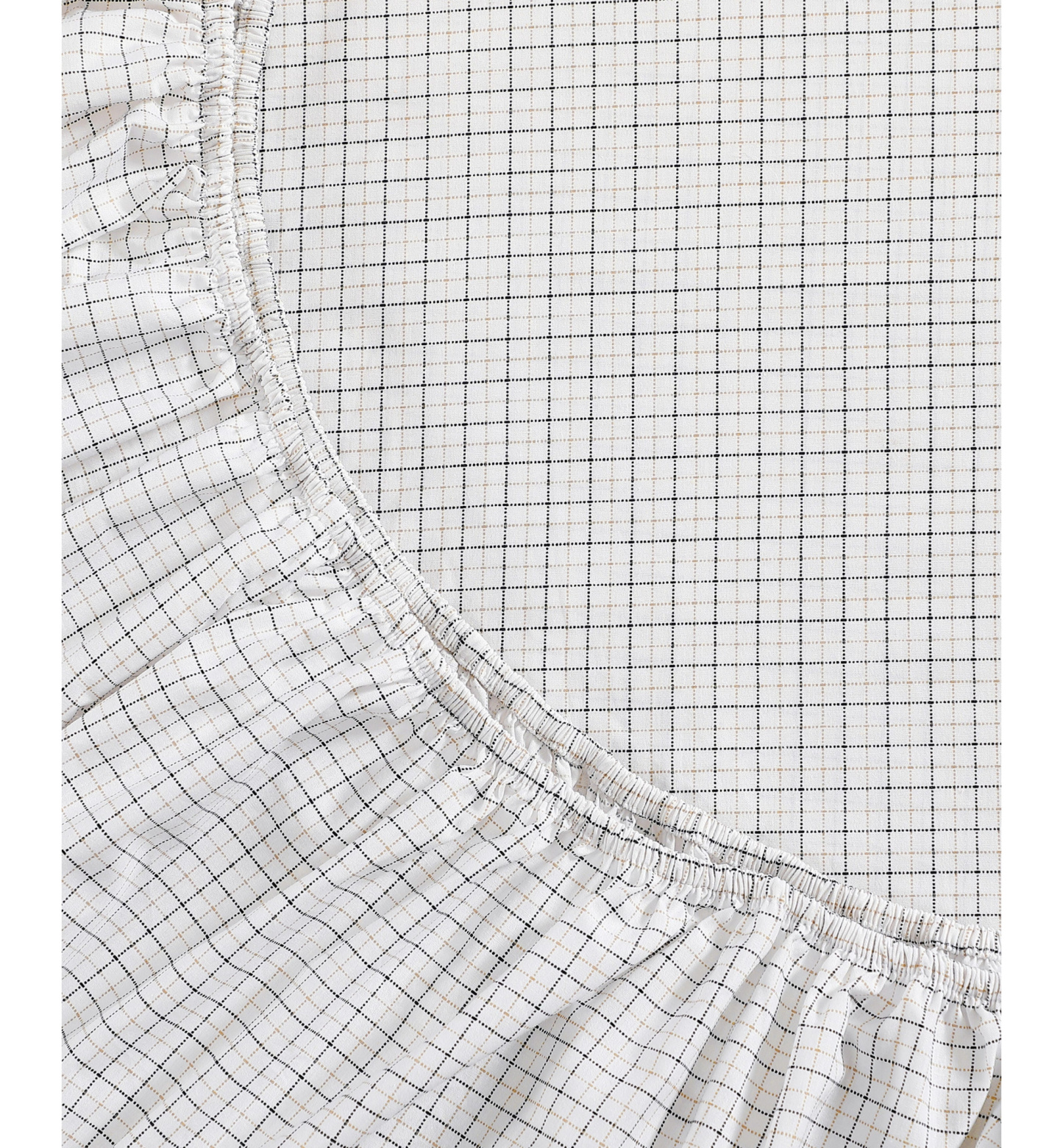 Tommy Hilfiger Printed 200-Thread Count Cotton Percale Sheet Set - New England Plaid Beige