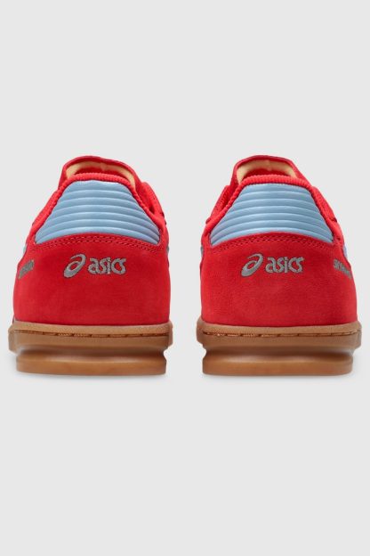 ASICS Skyhand OG Suede Sportstyle Sneakers - Electric Red/Harbor Blue