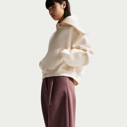 Nithtke Women's Sportswear Loose Mid-Rise Fleece Trousers