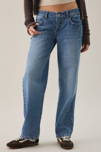 BDG Alto Ultimate Low-Rise Straight Jeans - Vintage Denim Light