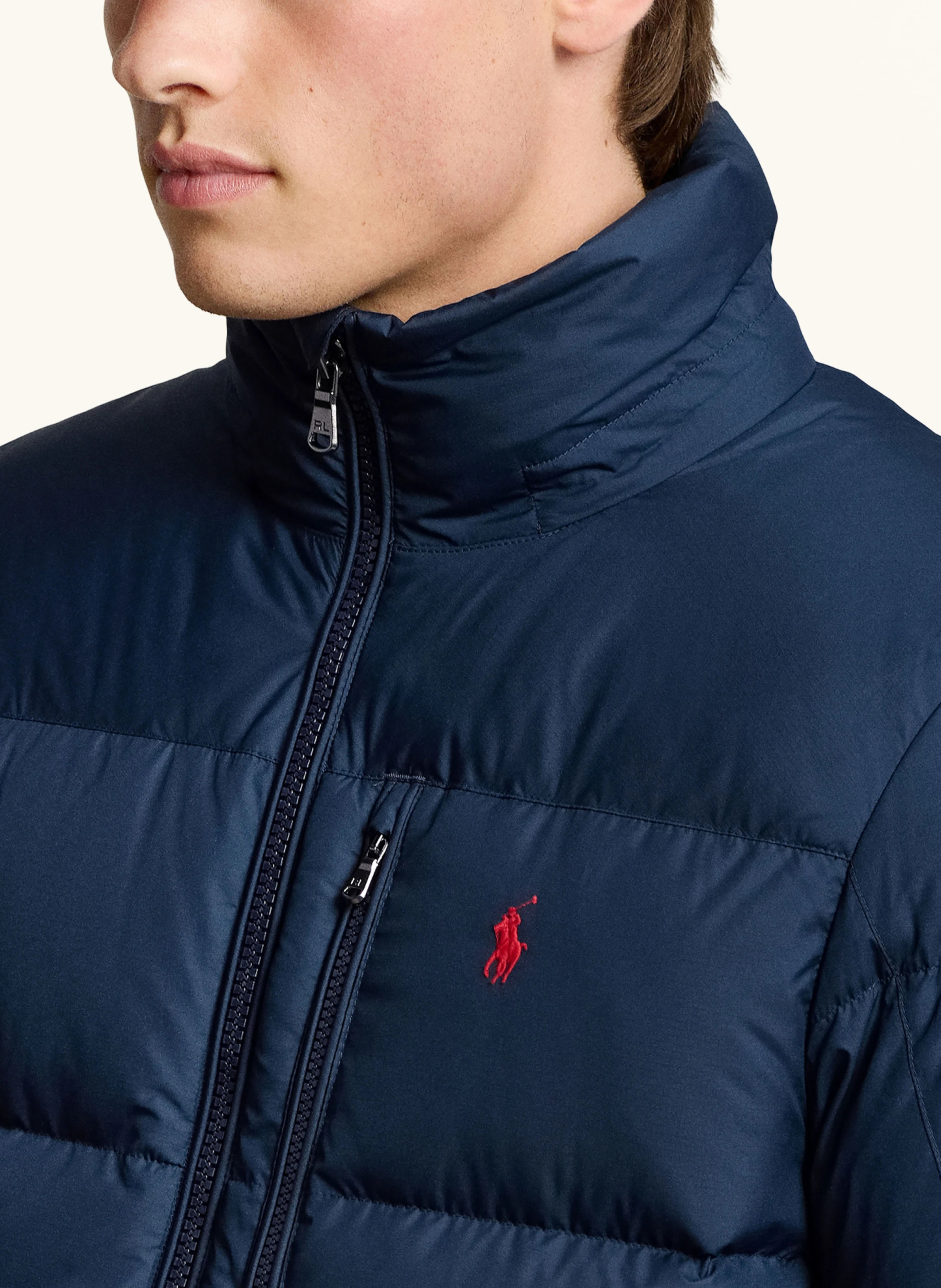 POLO RALPH LAUREN Daunenjacke GORHAM mit abnehmbarer Kapuze – DUNKELBLAU