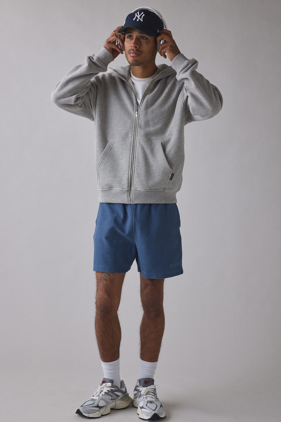 Standard Cloth Pregame Zip-Up Hoodie Sweatshirt - Grey