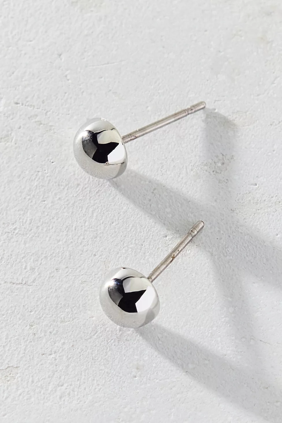 Manhattan 14k Gold-Plated Stud Earrings - Silver