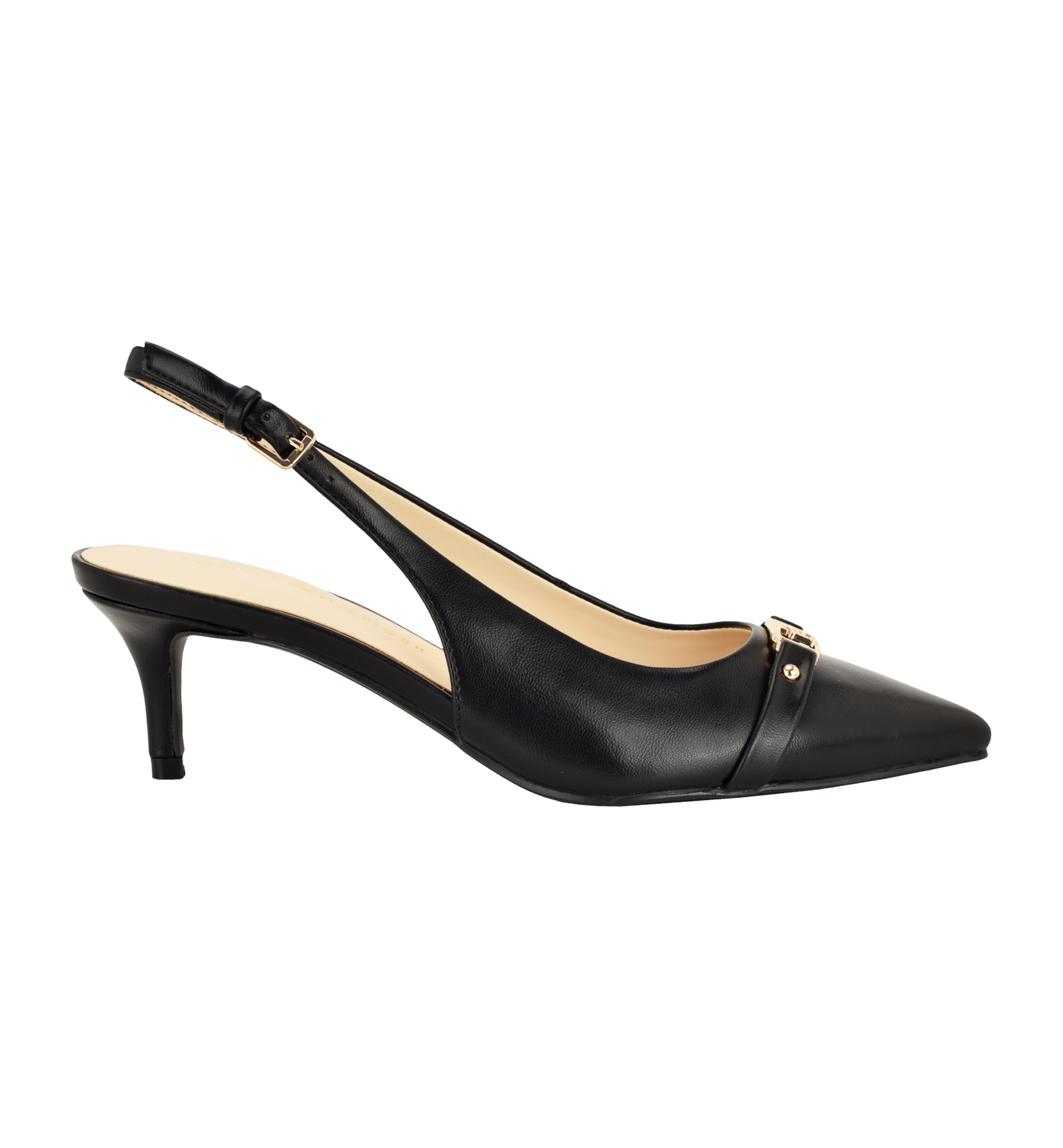 Tommy Hilfiger Women's Totale Kitten Heel Slingback Dress Pumps - Black