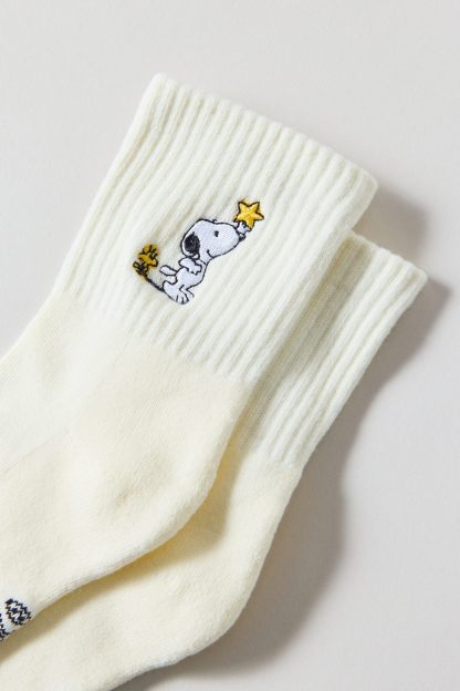 Peanuts Snoopy Icon Quarter Crew Socks - Snoopy Stars