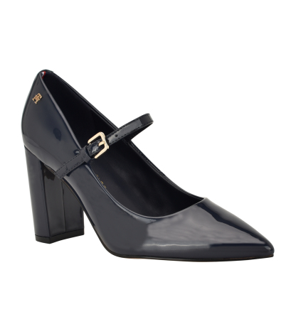 Tommy Hilfiger Women's Aveniz Mary Jane Block Heel Pump - Dark Blue