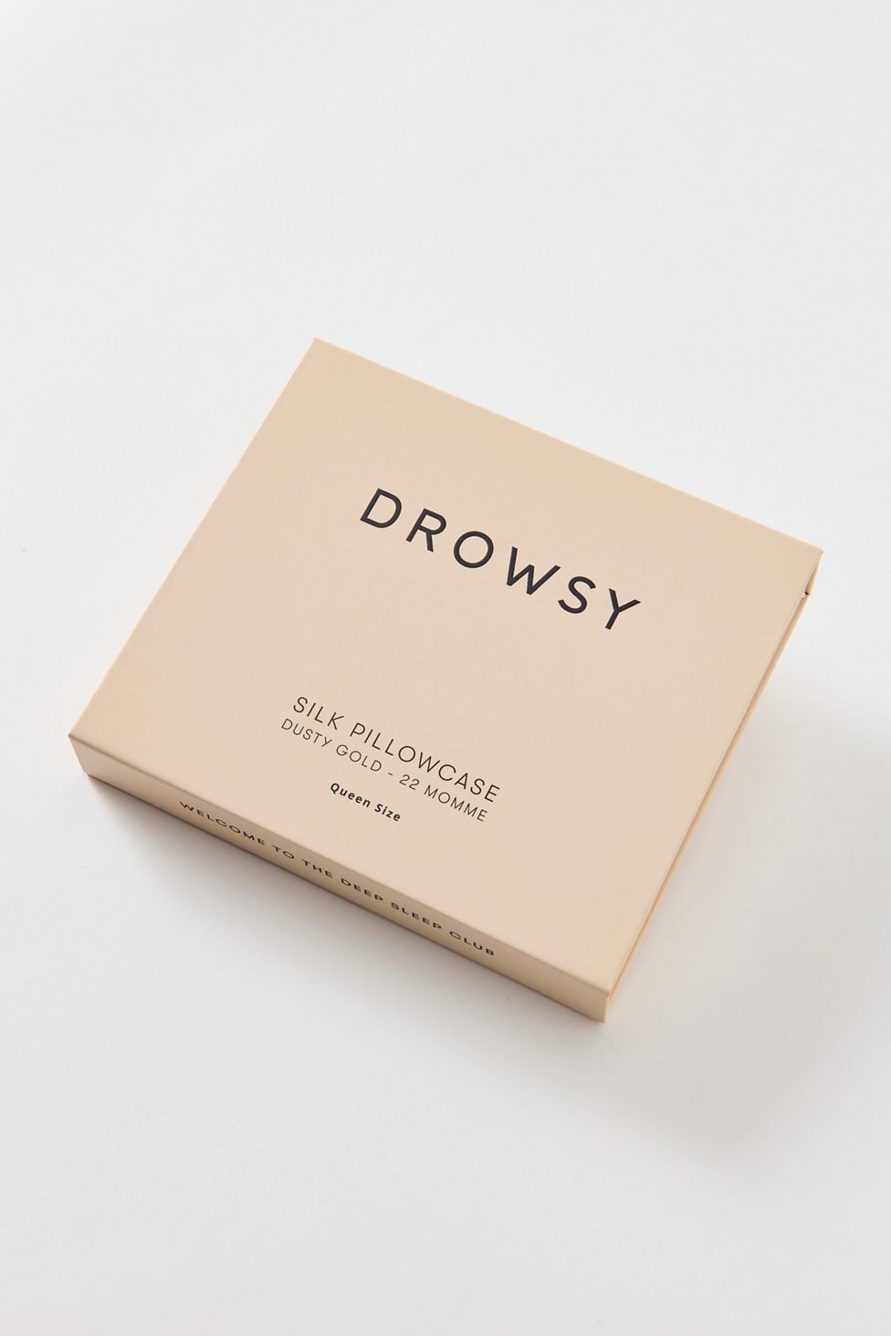 Drowsy Sleep Co. Queen Silk Pillowcase - Dusty Gold