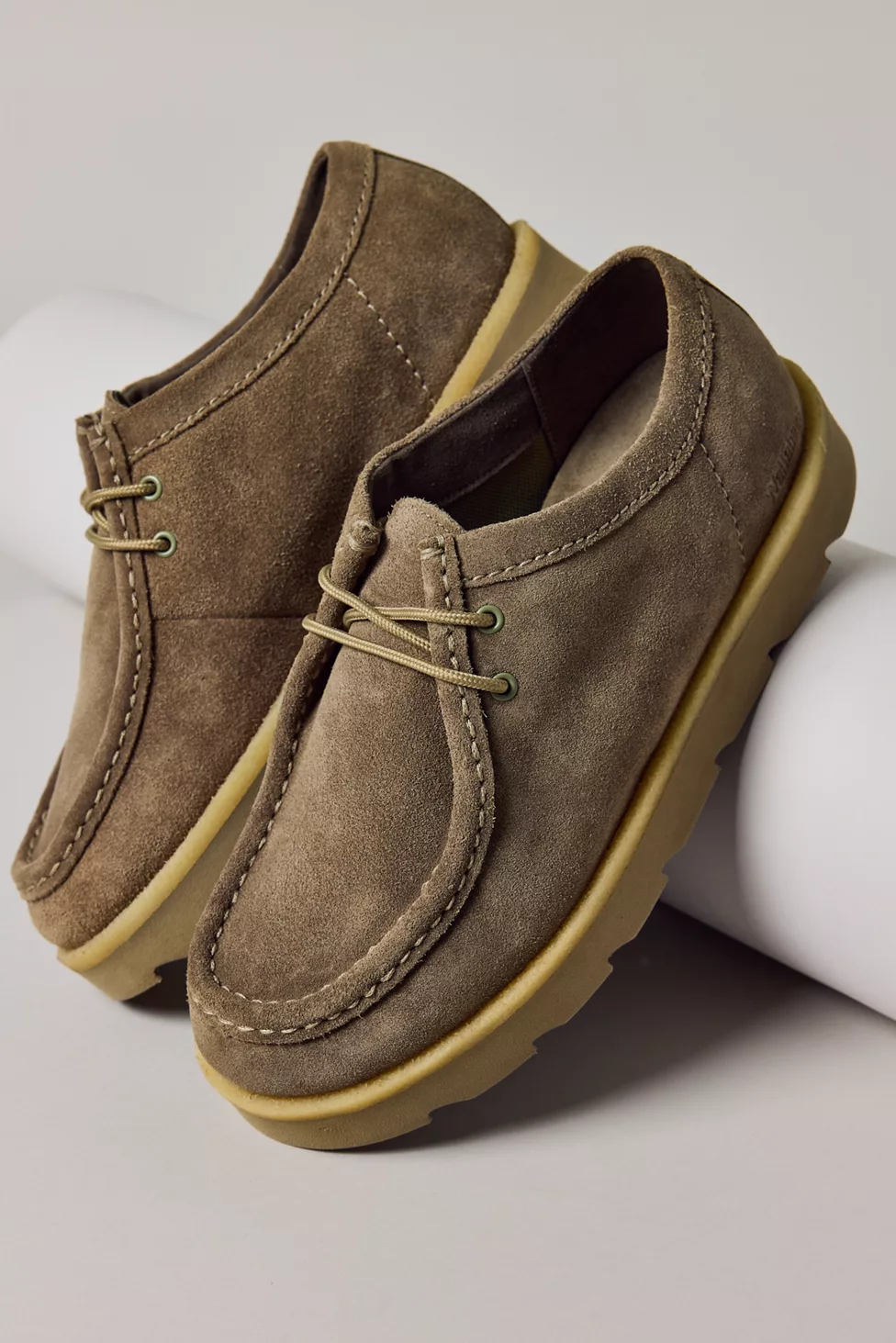 Clarks Men's Meare Walla Suede Shoes - Smoke Grey Suede