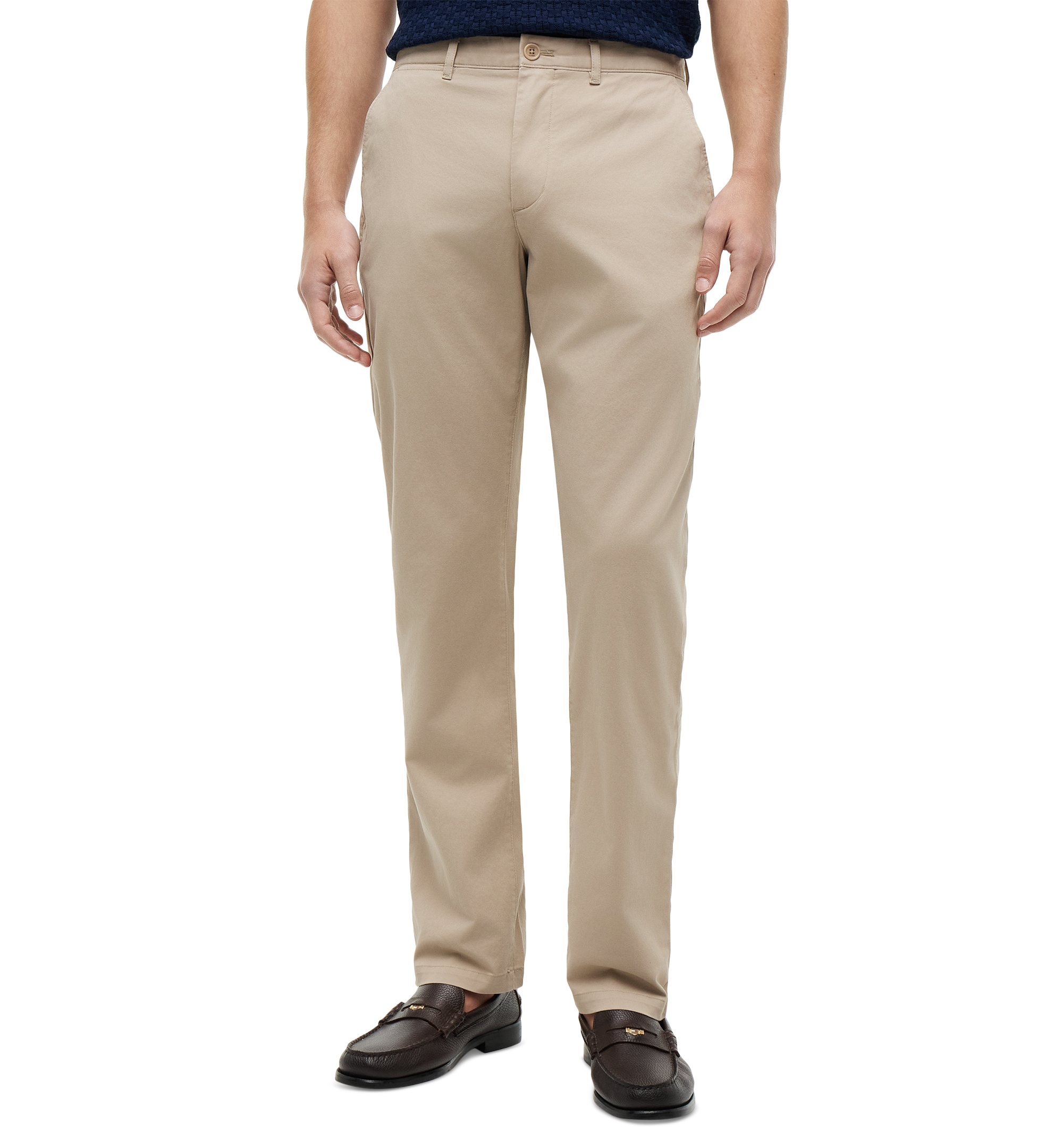 Tommy Hilfiger Men's Slim-Straight Fit Stretch Chino Pants - Batique Khaki