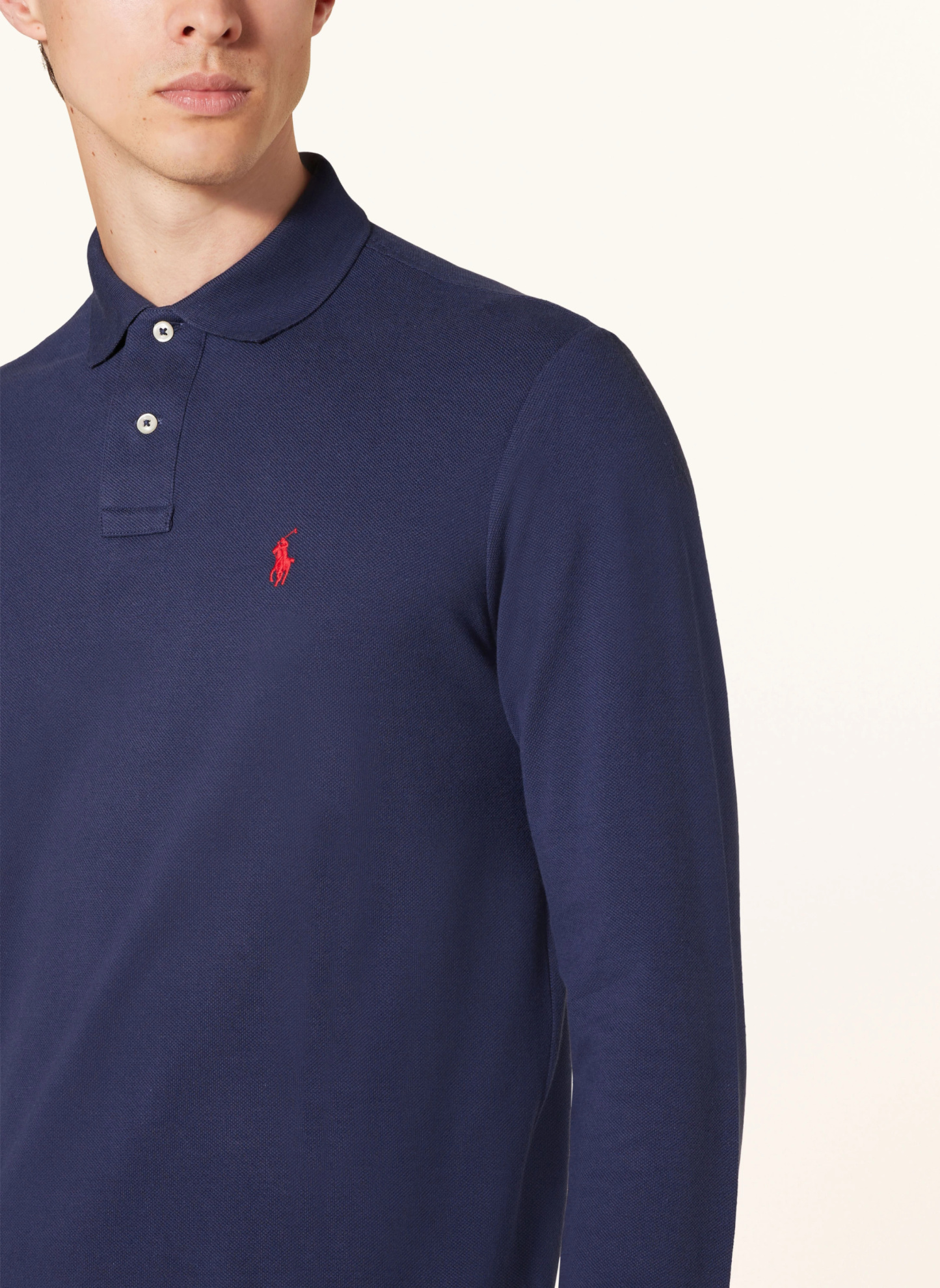 POLO RALPH LAUREN Piqué-Poloshirt Custom Slim Fit – BLAU (2)