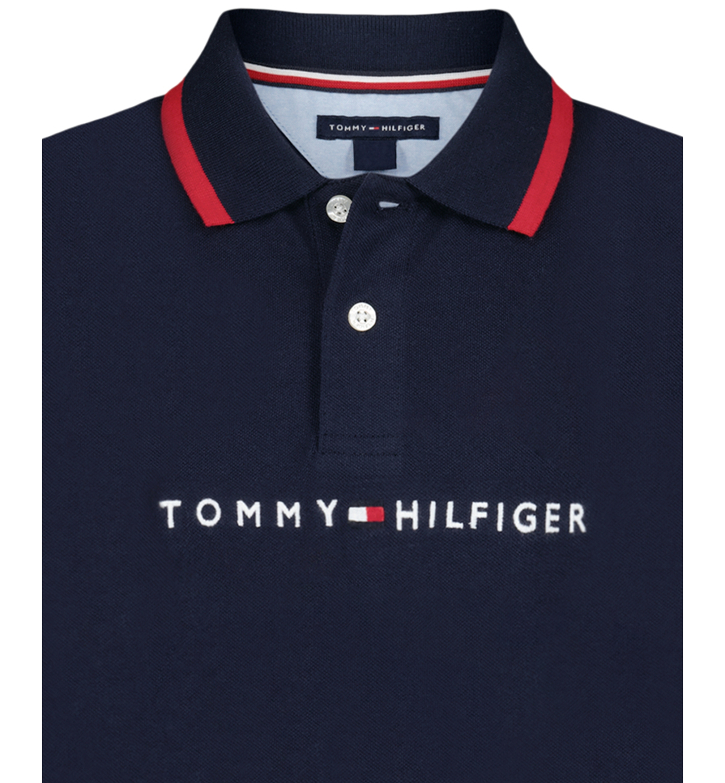 Tommy Hilfiger Boys' 2T-7 Tomas Short-Sleeve Tipped Polo Shirt - Navy Blazer