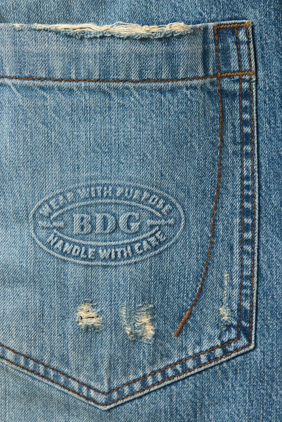 BDG Jaya Baggy Boyfriend Jeans - Hunter Blue