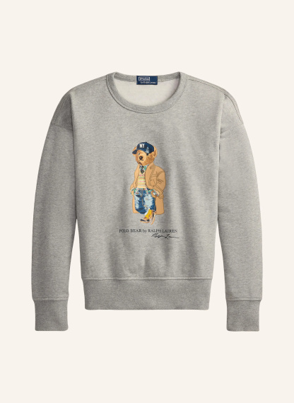 POLO RALPH LAUREN Sweatshirt – HELLGRAU / HELLBRAUN / BLAU