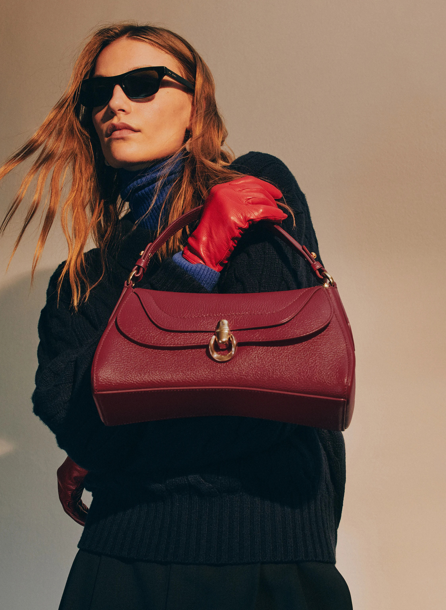 POLO RALPH LAUREN Handtasche BLAZE – DUNKELROT