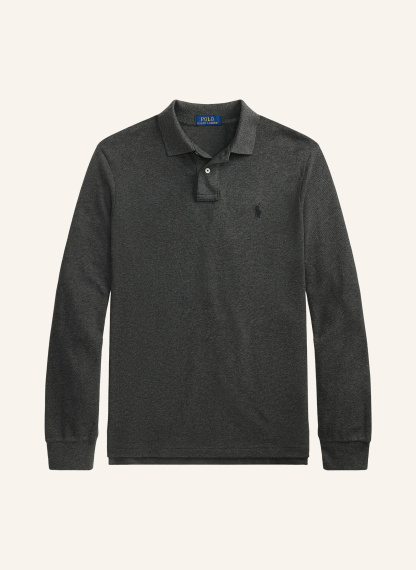 POLO RALPH LAUREN Piqué-Poloshirt Custom Slim Fit – DUNKELGRAU