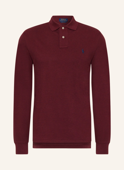 POLO RALPH LAUREN Piqué-Poloshirt Custom Slim Fit – DUNKELROT