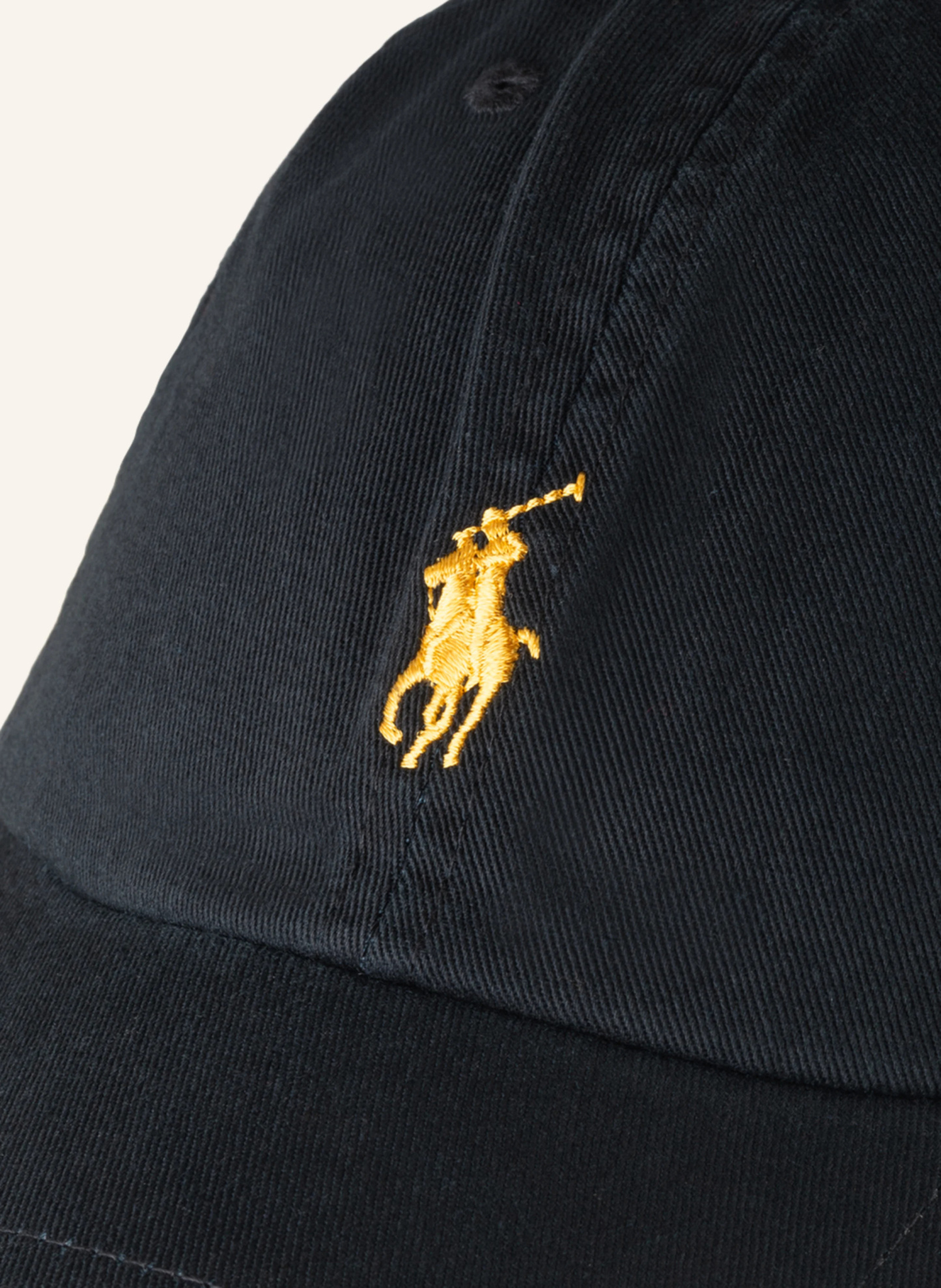 POLO RALPH LAUREN Cap – SCHWARZ / GOLD