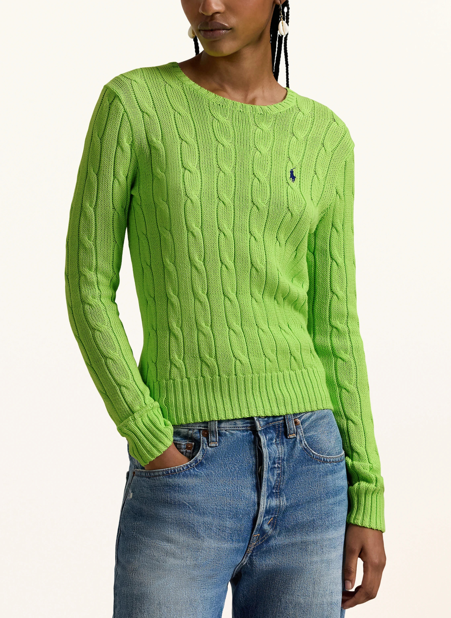 POLO RALPH LAUREN Pullover – NEONGRÜN