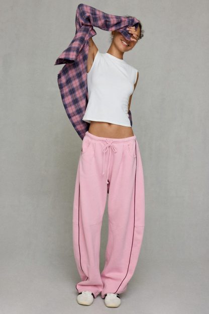 Out From Under Essential Barrel Leg 2.0 Sweatpants - Pink
