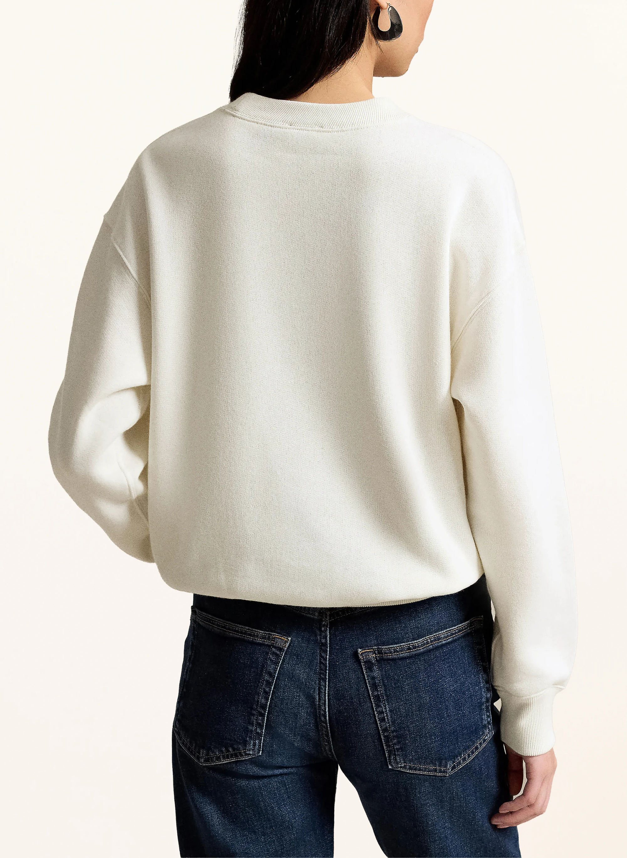 POLO RALPH LAUREN Sweatshirt – CREME / BRAUN / BLAU