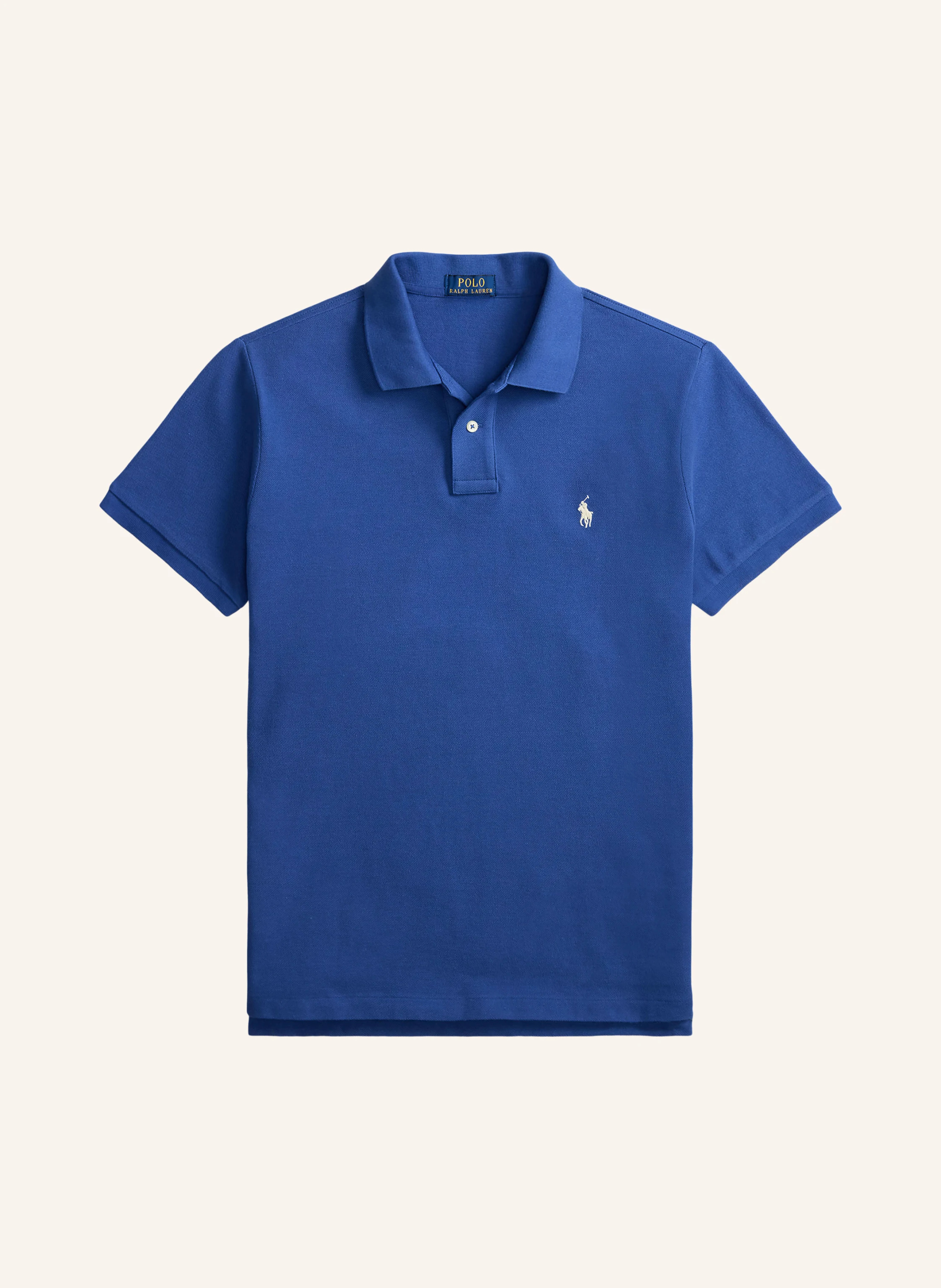 POLO RALPH LAUREN Piqué-Poloshirt Custom Slim Fit – BLAU (4)