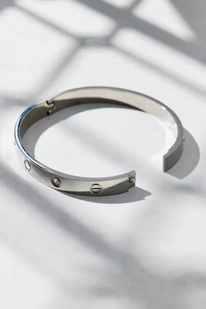 Milo Waterproof Bangle Bracelet - Silver