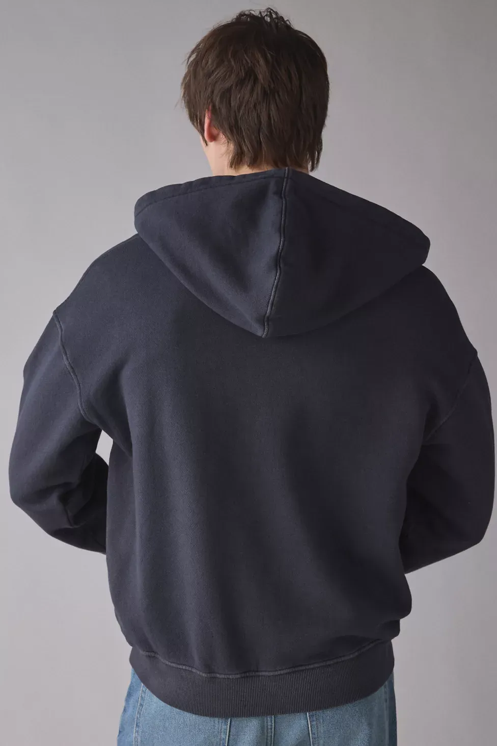 Standard Cloth Pregame Zip-Up Hoodie Sweatshirt - Washed Black