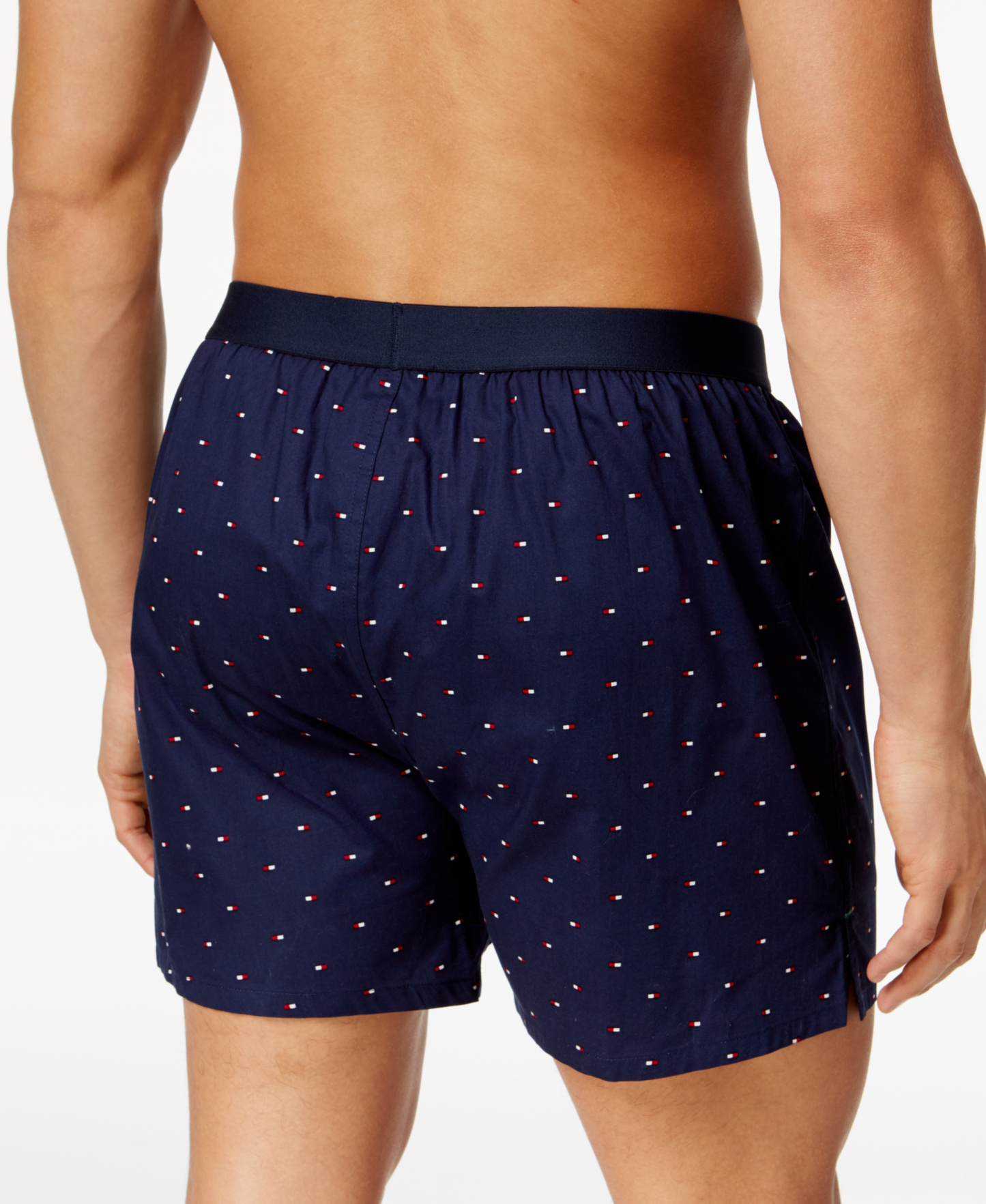Tommy Hilfiger Men's Flag Logo Printed Cotton Boxers Underwear - Sailor Navy