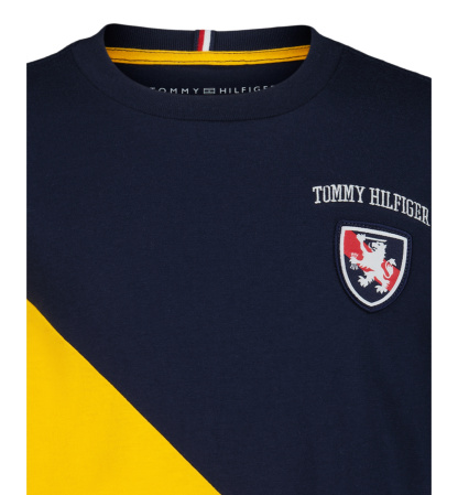 Tommy Hilfiger Boys' 8-20 Color-Blocked Logo Graphic T-Shirt - Navy Blazer