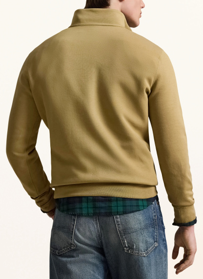POLO RALPH LAUREN Jersey-Troyer – KHAKI / WEISS