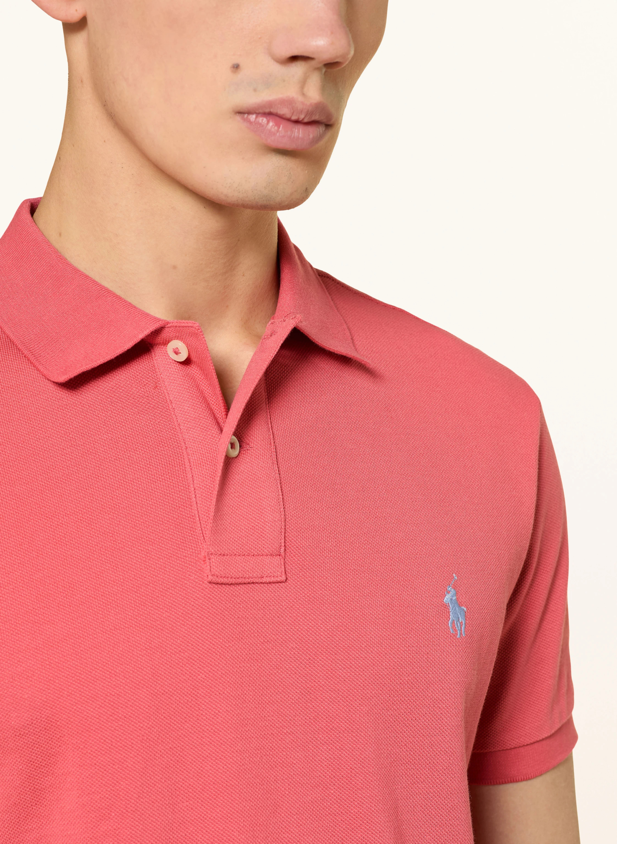 POLO RALPH LAUREN Piqué-Poloshirt Custom Slim Fit – HELLROT