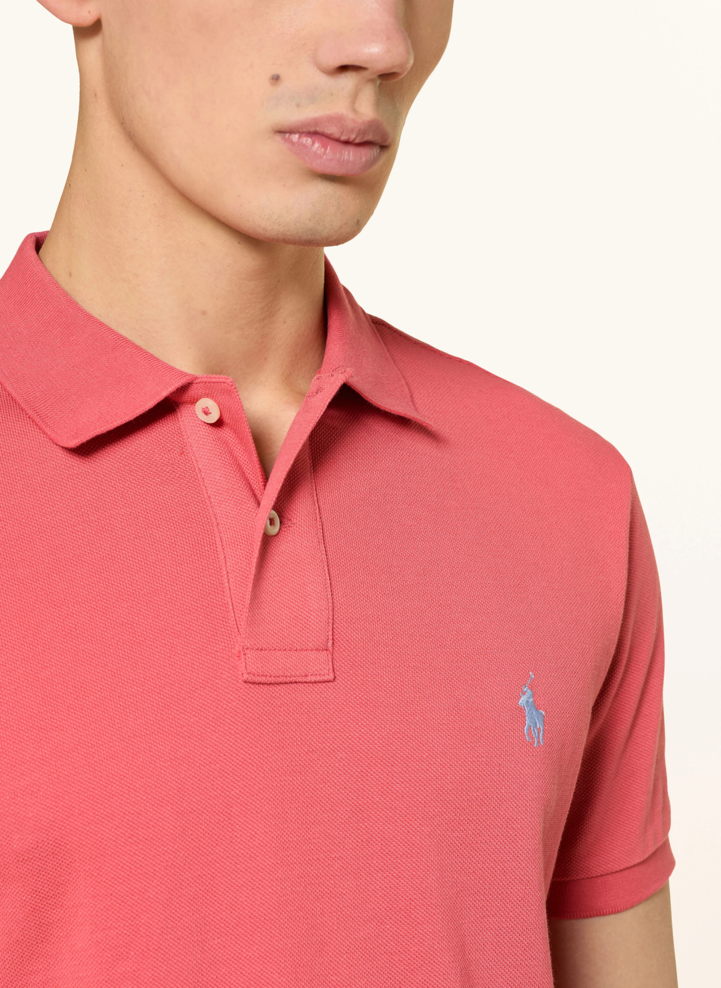 POLO RALPH LAUREN Piqué-Poloshirt Custom Slim Fit – HELLROT