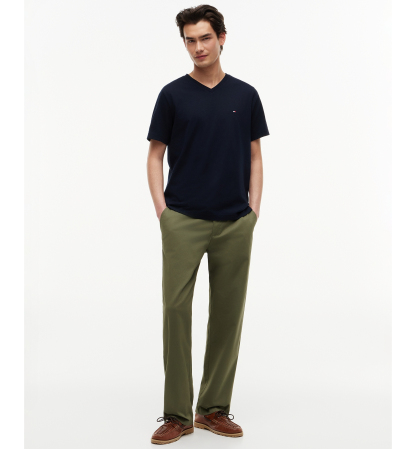 Tommy Hilfiger Men's Essential Cotton V-Neck Regular-Fit T-Shirt - Navy Blue