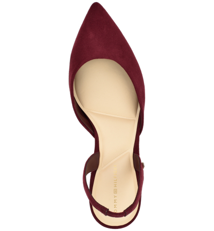 Tommy Hilfiger Women's Tanna Kitten Heel Slingback Dress Pumps - Dark Red